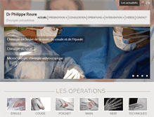 Tablet Screenshot of docteurphilipperoure.com